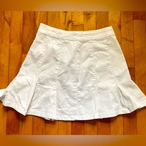 No Boundaries Flared White Jean Skirt- Size 9 Juniors